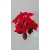 G1457 rozes ziedas raudonas, sk 9 cm., aukst 7 cm