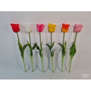Tulpė silikoninė pražydėjusi 1 vnt, 46 cm